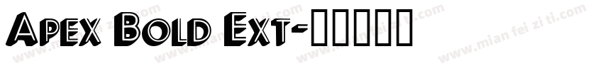 Apex Bold Ext字体转换